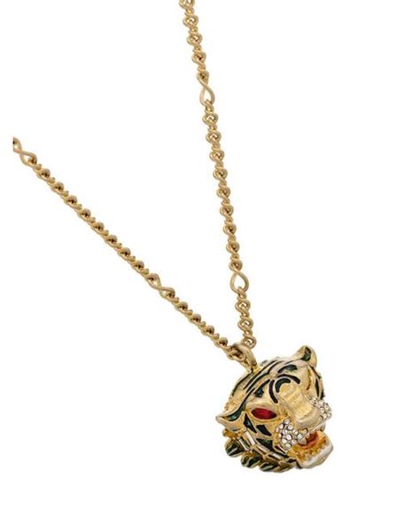 gucci tiger pendant necklace|Gucci beanie tiger.